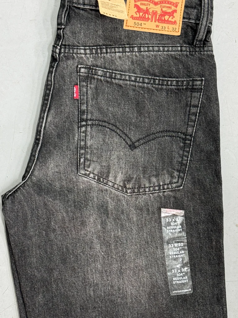 Jeans Levi’s 504 vintage noir neuf W33 L32 avec étiquette – photo 7